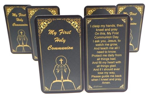 Westmon Works Classic First Communion Prayer Holy Card Bulk Pack Bundle Students Classroom Bundle for Boys or Girls, Set of 10