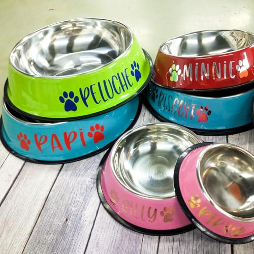 WOMB Hundenapf Mit Namen.näpfe, Tränken & Zubehör Für Katzen.hundenapf Personalisiert. (M 22cm)