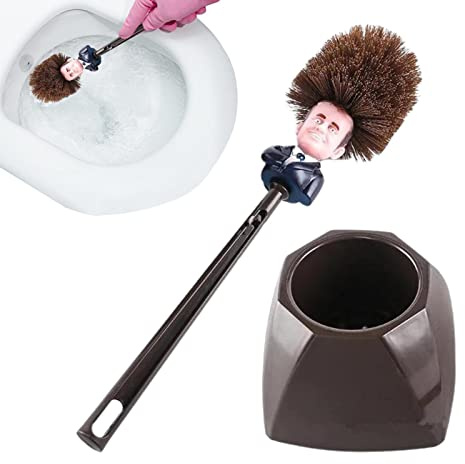 WC-Bürste Mit Halter Lücke | Toilettenbürsten | Kunststoff-Reinigungsbürste |Donald/Toilettenbürste |Toilettenbürste Mit Halter | Lustige WC Bürste | Creative Toilettenbürste