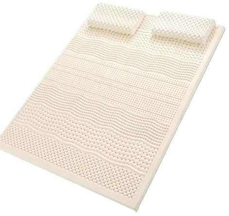 BIRJXVTO Latex-Matratze, Superweich, 100% Natürlich, Schlichtes Design, Entspannende Schlafzimmer-Latex-Matratze Mit Topper, Naturlatex-Matratzenauflage,10cm,180x200cm