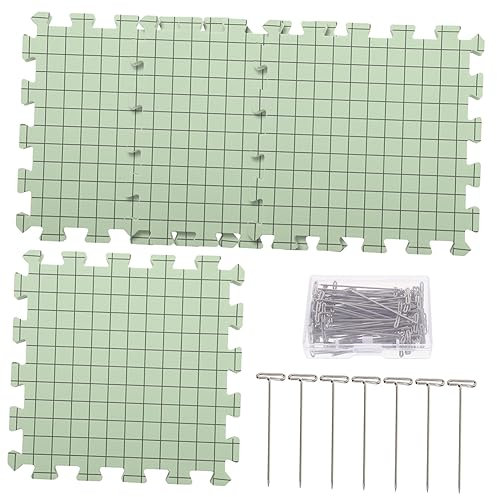 HAWILLOSCH Teiliges Schaumstoff-blocking-board Nadeln Praktische Strick Häkelmatten Zum Spannen Abnehmbar Portable Blocking Mats Für Diy Handarbeiten Und Bastelarbeiten