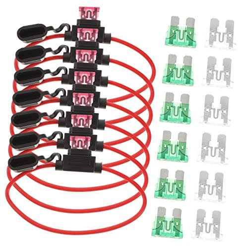 OUNONA Inline-sicherungshalter Sicherung Tap Automotive Adapter Standard Sicherungshalter Für Auto Lkw Wohnmobil Boot Mit Abdeckung Für Schutz
