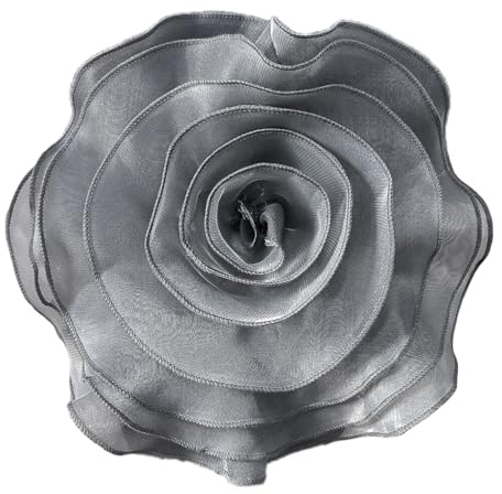 FANSWAN Große Rosen-Broschen für Damen, handgefertigt, Stoffblumen, Anstecknadel, Anstecknadel, Modeschmuck, Abzeichen, Mantel-Zubehör