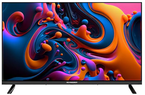 SCHNEIDER - GMS24N100W, Téléviseur D-LED 2K 24(60cm), 1366 x768 pix HD, Non connectée, HDMI 1.4x1, Dolby audio, TNT HD, Blanc