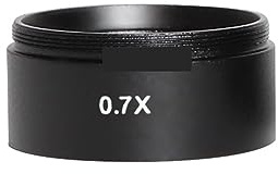 Mikroskoplinsen 0,5X 0,7X 1,0X 2,0X Hilfs Objekte Objektiv Mikroskop Kamera Objektiv for Trinokular Stereo Zoom Mikroskop objektiv Mikroskopokulare für optische Mikroskope(0.7X)