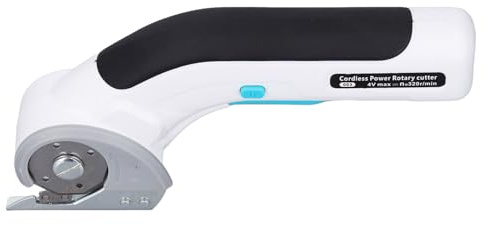 POENVFPO Schnurlose Elektrische Schere, 4,2-V-Lithiumbatteriebetriebener Kartonschneider mit Sicherheitsverriegelung Zum Schneiden von Stoff, Teppich und Leder, 320 U/min, 6 Mm max. Schnitt
