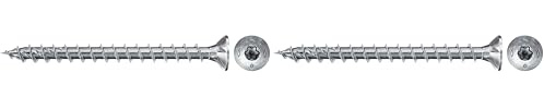 fischer PowerFast II CTF 3,5 x 16, Spanplattenschraube (200 Stk.) mit Vollgewinde, Senkkopfschraube mit Innenstern, Schraube für Holzverarbeitung, reduziert Einschraubwiderstand & Einschraubzeit