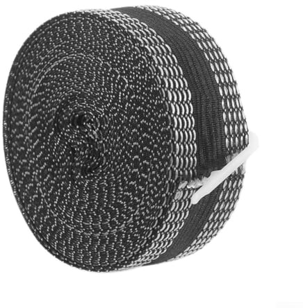 Schwarzes Saumband zum Aufbügeln, 5 m, zum Kürzen von Hosen, klebrige Hosenkanten-Reparaturstreifen – keine Rolle zum Säumen von Kleidungsstücken, 2,5 cm Breite, PP-Polyestergewebe
