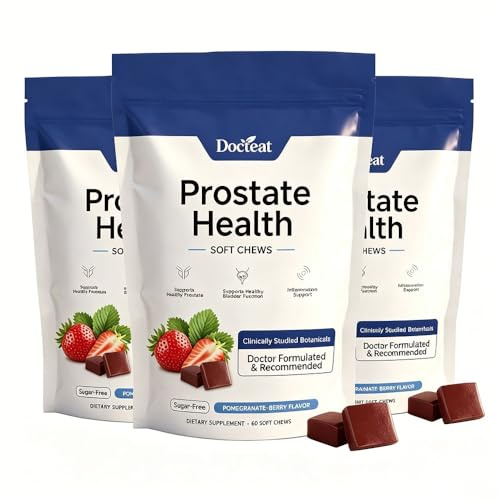 Prostatahälsa Mjuktugg for män, stödjer blåsfunktionen Urinvälbefinnande, immunstöd(3PCS)