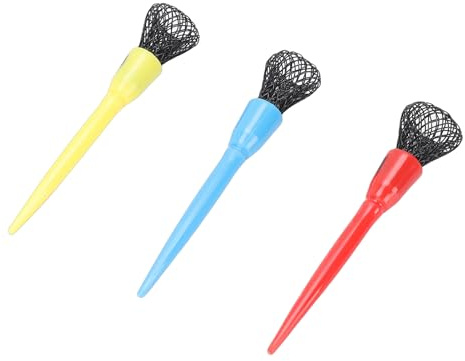 SALALIS 3st T-shirt-set för Bollträning Slitstarkt Nylonnät för Utomhusträning Perfekt för Spelare Röd Blå Gul (65 mm)