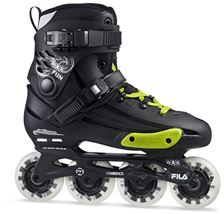 FILA Skates 010618055 NRK Fun Inline Skate Unisex Black/Yellow/Magenta Größe 38.5