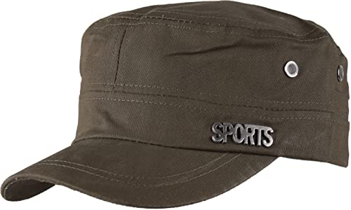 4sold Kapitänsmütze Army Military Baseballmütze Sport Unisex Mütze Army Destroyed Cap Fidel Castro Kuba Style Fullcap im Military Camouflage (Khaki)