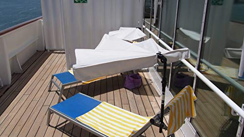 holly Urlaub - FÄCHER - Schirm Traveller - Made IN Baden WÜRTTEMBERG - KOFFERGRÖSSE TELESKOPIERBAR - HÖCHSTER UV Schutz UPF 50 + - Farbe Taupe- Zangenberg Fächerschirme Video -