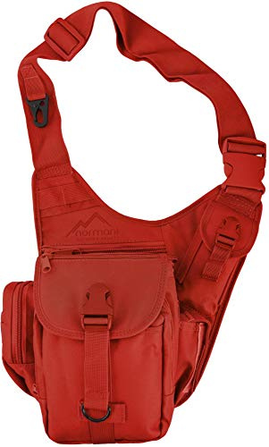 normani Schultertasche, Multifunktions Umhängetasche für Damen und Herren Military Tactical Rucksack Brusttasche Sling Bag für Radfahren Wandern Camping Freizeit Uni Schule