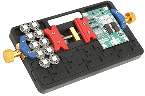 Agatige BGA Soldering Fixture, IC Chip Soldering PCB Fixing Holder, PCB Circuit Board Holder Phone Repair Clamping Tool for Hobby Work, Workshop, Small Workpiece Repairs, 15x9x1.2cm/5.9x3.5x0.4in