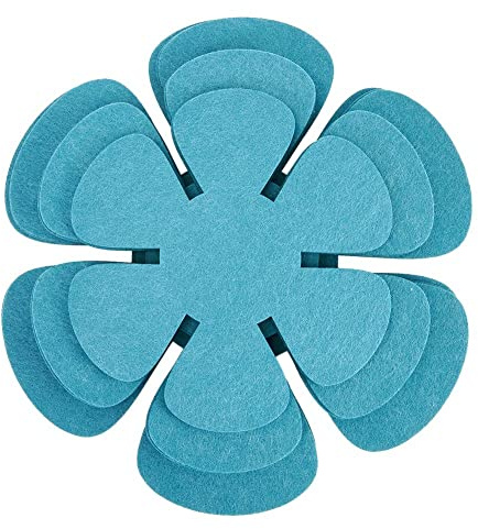 CNANRNANC Pack of 12 Pan Protectors, Pot Protectors, Felt Pad Pot Protector, Felt Pad Pot Protector, Stacking Protection for Pans, Pots and Bowls, Blue