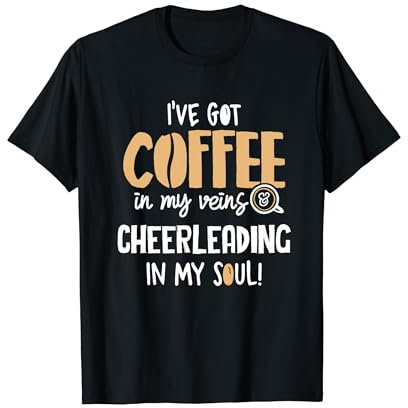 Cheerleading-Grafik für Kaffeeliebhaber, Geschenk – In My Veins & T-Shirt