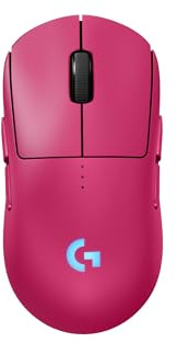 Logitech G PRO 2 Lightspeed kabellose Gaming-Maus | Rechts-/Linkshänder, bis 4 anpassbare magnetische Seitentasten, 44K-DPI-Sensor, USB-C-Ladefunktion, PC/Mac - Rosa