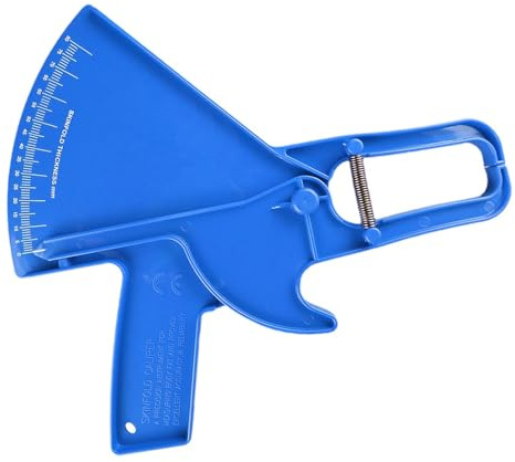 Tuxxjzm Herramienta de medición de física,herramienta de medición de salud | corporal | Pinza de pliegue cutáneo 0-88 mm Pinza de grasa corporal | Herramienta de medición portátil de banda de