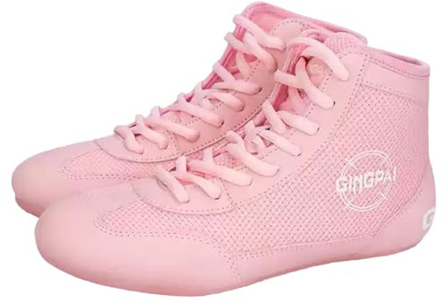 Leichtrit Botas Boxeo Mujer,Zapatos De Boxeo De Entrenamiento,Botas De Lucha para Hombre Mujer,Tiene Friccion,CóModo Y Transpirable,Lucha Libre Masculina,Lucha Libre contra Patines,Agacharse