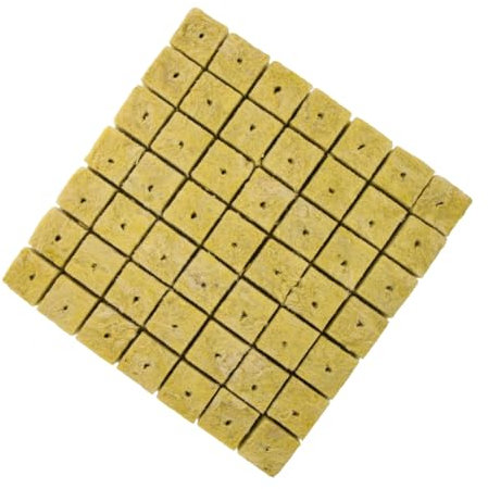 FONDOTIN Bouchons Grow Cubes pour Culture Hors Sol, Bloc Nutritif 40x40x40mm pour Semis De Fleurs Et Légumes en Hydroponie, Usage Jardin Balcon, Blocs Absorbants Et Perméables, Ensemble De 49 Pièces