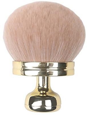 Extra großer Körper-Make-up-Pinsel für Bein-Make-up und Bronzer, Sonnenschutz-Pinsel-Applikator, 7,6 cm breiter Foundation-Pinsel, ovaler Make-up-Pinsel für Gesicht mit Nageldesign (Gold, One Size)