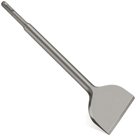 SDS Plus Chisel, 3-inch Wide Cranked Angled Bent Tile Removal Chisel for Concrete, Home Improvement, Floor and Wall Grooving, Compatible with SDS-Plus Tools (3”X10”)