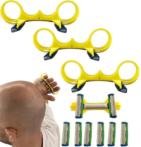 Rasoirchauve, tondeuse à cheveux rapide pour hommes chauves, rasoir rapide à double lame, anti-coupure, efficace et rapide, gain de temps, rasoir humide et sec pour la maison et les voyages