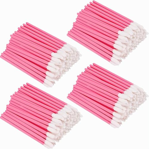 400 pinceles de labios para maquillaje, pintalabios, corrector, aplicador para labios, maquillaje, accesorios de cosmética, color rosa