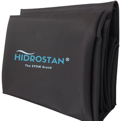 Hidrostan - Lámina Impermeabilizante EPDM |Espesor 0,8 mm |para Estanques y Biolagos | Flexible | Alta Resistencia UV | Fácil Instalación| Material Duradero| Excelente adaptación al Terreno (2m x 4m)