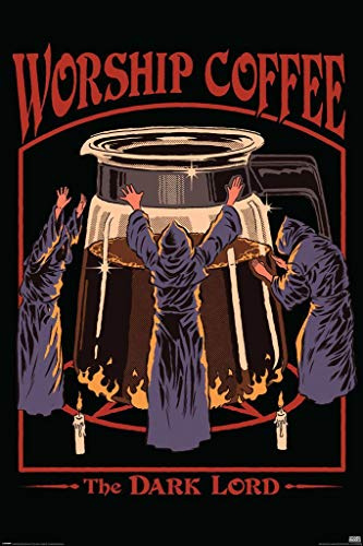 Grindstore Steven Rhodes Worship Coffee Maxi Poster 61 x 91,5 cm
