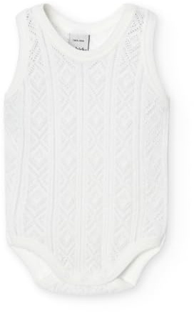 BABIDU | Body Tirante Sport Perlé -100% Algodón Natural y Fabricado en España – Body Bebé Tirante Sport Perlé