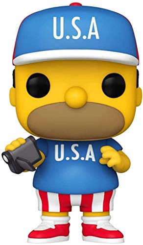 Funko Pop! Animation: The Simpsons-USA Homer Simpson - Figura de Vinilo Coleccionable - Idea de Regalo- Mercancia Oficial - Juguetes para Niños y Adultos - TV Fans - Muñeco para Coleccionistas