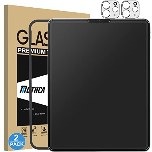 Mothca Mattes Schutzglas für iPad Pro 11 Zoll & iPad Air 10,9 Zoll (2018–2022), 9H Displayschutzfolie mit Kameraschutz, Nano-Ätztechnik, Anti-Glare Entspiegelung, Anti-Fingerabdruck, 2+2 Stück
