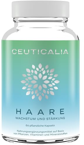 Complément Alimentaire Cheveux - Pousse, Anti Chute, Repousse, Croissance, Brillance, Fortification - Homme, Femme - Biotine, Vitamines, Zinc, Roquette, Myrtille, Prêle - 60 Gélules, 30 Jours