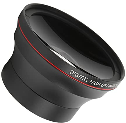 Objectif grand angle de 52 mm, image claire de 0,43 x zone de prise de vue grand angle