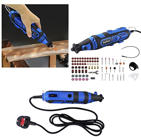Utensile multifunzione da 135 W, strumento rotativo multiuso, 80 pezzi, velocità 10.000-32.000/min, albero flessibile, per lucidatura, levigatura, taglio, levigatura