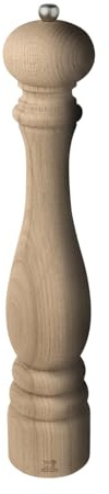 PEUGEOT - Pfeffermühle Paris Nature 40 cm - Klassische Mahlgradeinstellung - Aus recyceltem Holz mit PEFC-Siegel - Französisches Know-howreich - Naturfarben