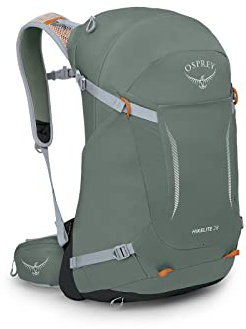 Osprey Hikelite Unisex Rucksack, 28L, Pine Leaf Green, M/L