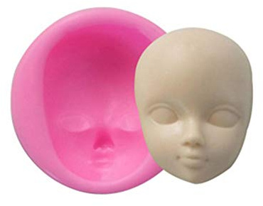 Forma de cara de muñeca | lindo bebé cara moldes de silicona caras de muñecas para artesanías,Molde de arcilla de jabón hecho a mano para galletas gomosas de chocolate Fondant, Suministros de