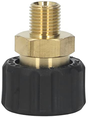 Hochdruckreiniger-Adapter G1/4 Zoll auf M22 X 1,5 Mm Gewinde Ersatz für Hochdruckreiniger (Buchse auf Buchse 15 mm Außendurchmesser)