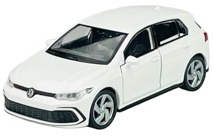 Welly VW Volkwagen Golf 8 VIII GTI 5 Türer Weiss 8. Generation Ab 2019 ca 1/34-1/39 Metall Modell Auto Die Cast Neu im Kasten