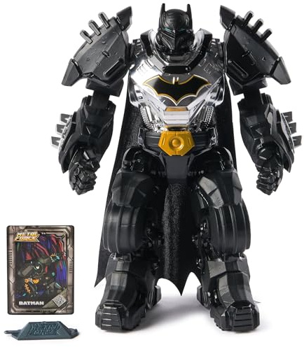 DC Metal Force Batman actionfigur, 30 cm stor, med 8 rörelsepunkter för actionfyllda äventyr. För barn från 4 år
