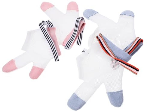 MERRYHAPY 4paare Handschuhe Gegen Daumenlutschen Anti-kratzer Fingerhandschuhe Für Kleinkinder Atmungsaktiv Und Verstellbar Für -format