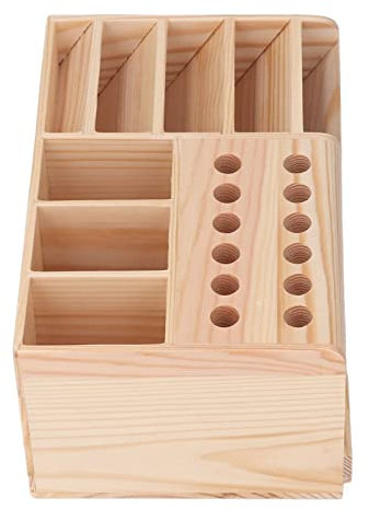 Holz-Werkzeugkasten, Tragbarer Werkzeugkasten aus Synthetischem Holz, Stark, Reibungslos, Reparaturwerkzeug-Organizer, Kanten, Klassifizierte Aufbewahrung von Werkzeugteilen