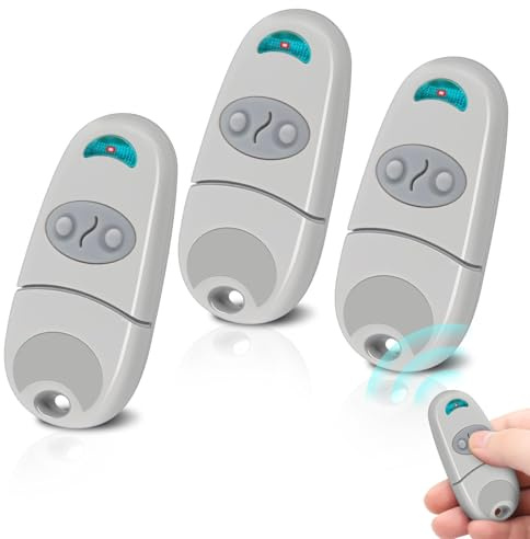 3 Pieces Telecommande Portail, 433,92 MHz Telecommande Porte de Garage, Télécommande C@me Compatible Avec 433,92 MHz Telecommande EV, NA, EE, 2 Canaux