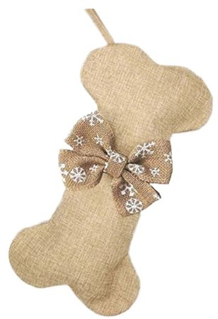 Nikolausstrumpf Sackleinen Hundeknochestrumpf Christmas Stockings Nikolausstiefel Zum Befüllen Und Aufhängen Weihnachten Socken Christmas Stocking Für Familienurlaub Weihnachtsfeier Dekorationen