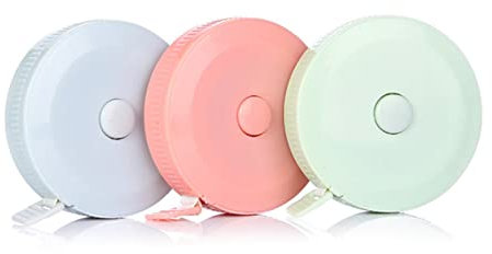 Mètre ruban souple à double échelle rétractable pour couture de tissu, taille et mesure du corps