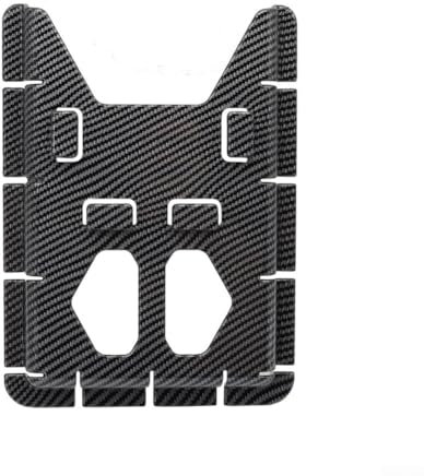 HpLive Dokumentenhalter für Satteltasche, Seitenmontage Satteltaschen-Dokumentenhalter für Auto Motorrad LKW(Carbon)