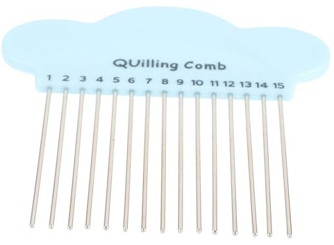 Angoily Paper Quilling Comb Tool DIY Paper Craft Tool Metal Plastic Quilling Supplies